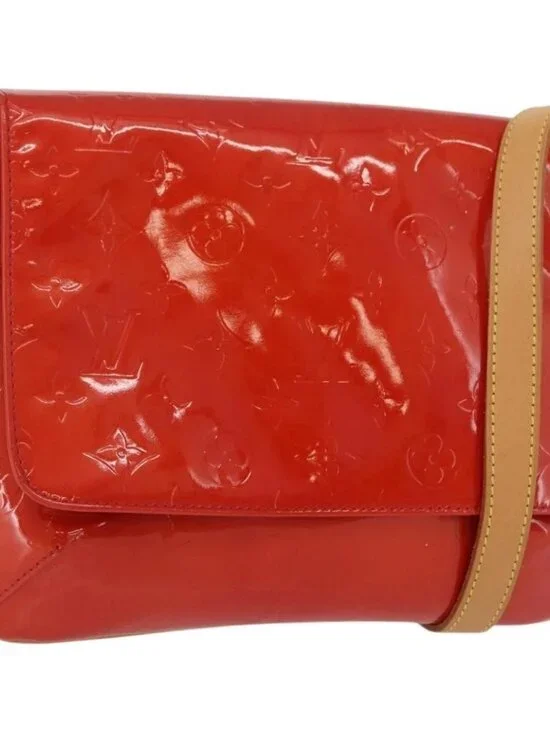 LOUIS VUITTON Monogram Vernis Thompson Street Bag Red M91094 LV Auth 172379 - Picture 2 of 16